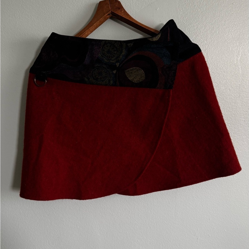 Kali orange and Black Mini Skirt